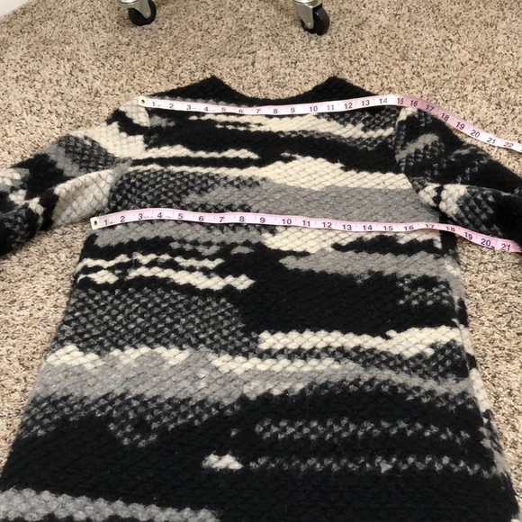 Anthropologie Guest Editor Jacket Size Small Black Abstract Pattern - Picture 9 of 12